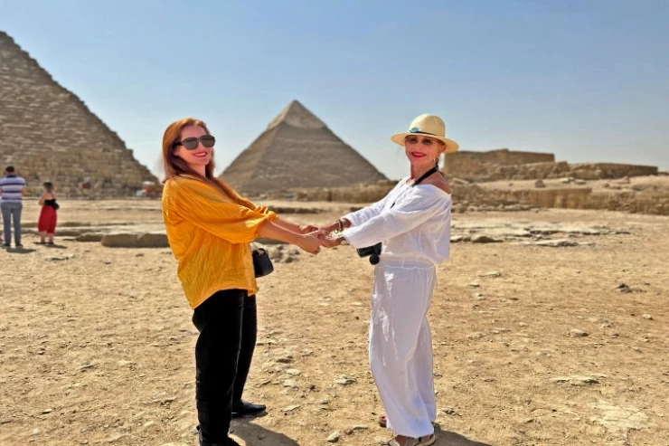 Giza pyramids and Dahshur tour with Lunch in the Egyptian village and donkey ride.
