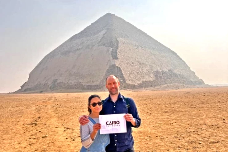Visita a las pirámides de Dahshur | Almuerzo en un pueblo egipcio en burro