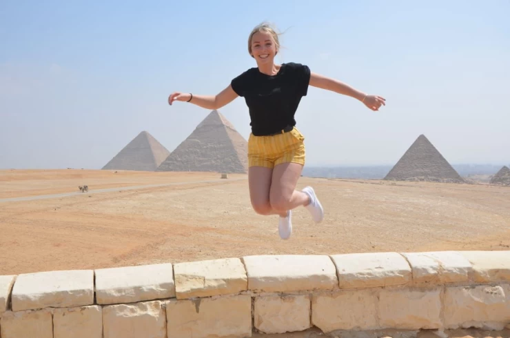 Giza Pyramids Tour with Camel Ride and Lunch From Aswan 