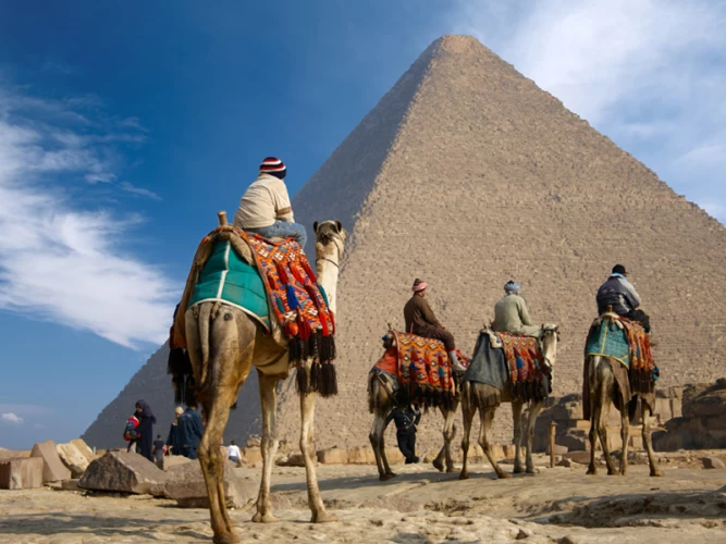 Giza pyramids, Saqqara, and Motor Boat ride from Soma Bay