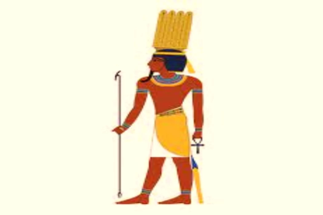 Anhur der ägyptische Gott des Krieges und der Jagd
