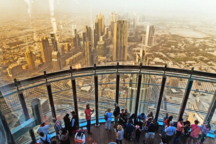 Ponte di osservazione del Burj Khalifa "At the Top", incluso il tè del pomeriggio al Burj Al-Arab
