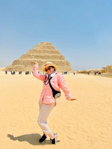 Excursión de un día a Saqqara, Puesta del sol en felucca en El Cairo, Almuerzo de barbacoa