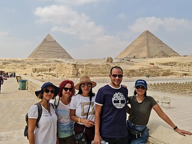 full-day Tour to Dahshour Pyramids & Felucca Ride